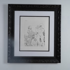 Pablo Picasso Etching from the 347 Series, Bacchanal Scene, Signed