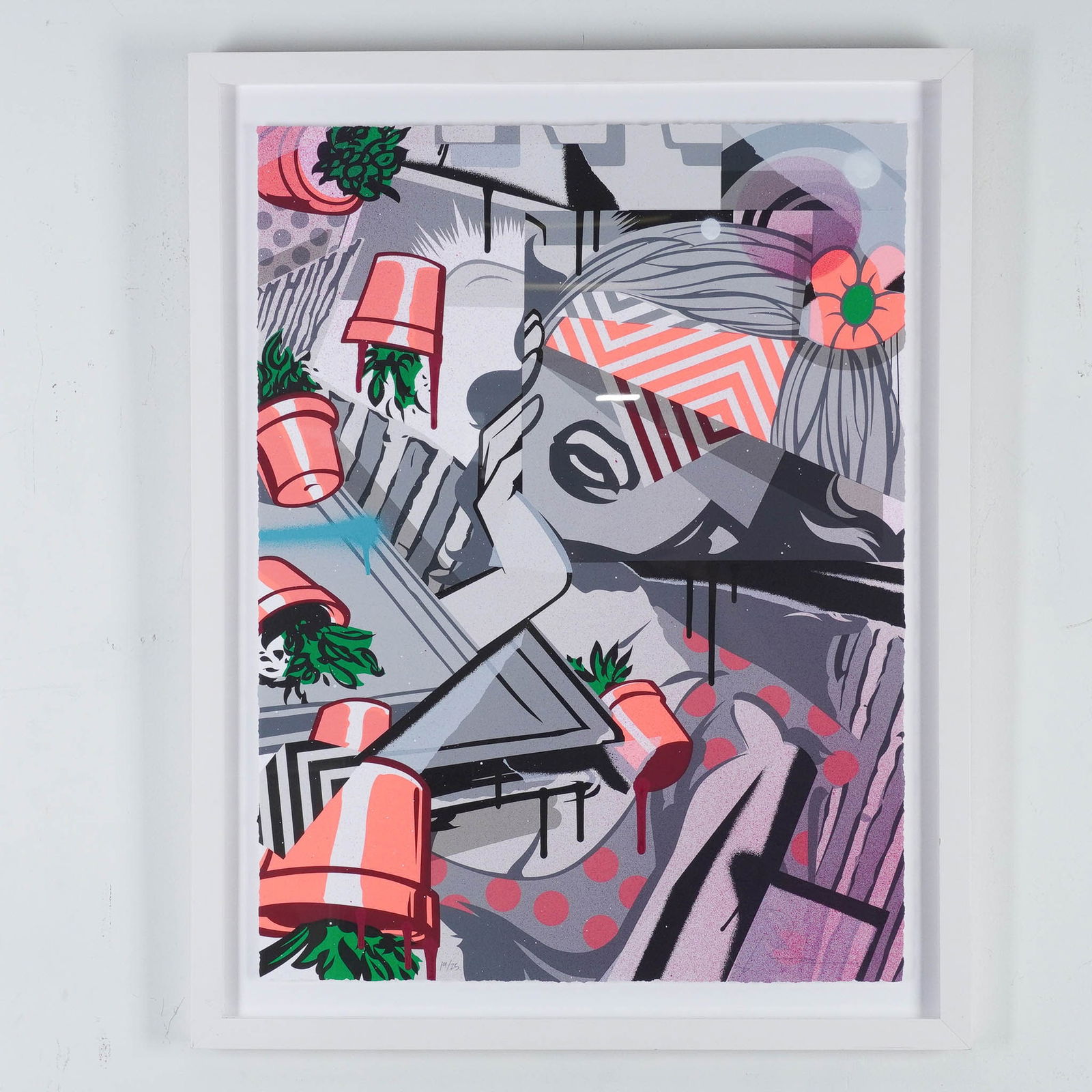 POSE (Jordan Nickel), Limited Edition Screen Print, Tidy HF, 2017, Signed (1 of 4)