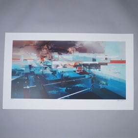 Robert Proch, Color Serigraph on Paper, Initiations, Signed