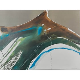 Lamar Briggs(American 1935-2015), Screenprint Tiva Landscape