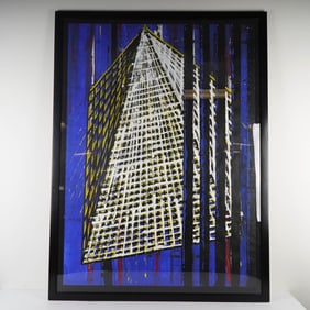 Taras Polishchuk, Abstract Gouache on Paper, Signed