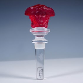 Rosenthal Versace Crystal Medusa Bottle Stopper