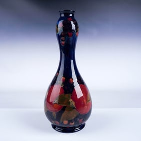 Moorcroft Pottery Large Pomegranate Gourd Vase