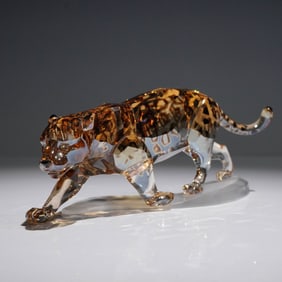 Swarovski Crystal Figurine, Jaguar