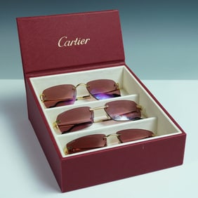 2pc Cartier 40th Anniversary Limited Edition Eyewear Set