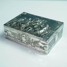Johann S. Kurz & Co. Silver Embossed Box