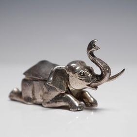 Mexican Sterling Silver Figural Elephant Box