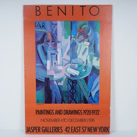Benito Exhibition Poster, Jasper Galleries New York 1976
