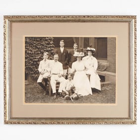 Original Antique Silver-Gelatin Print of Theodore Roosevelt and His Family