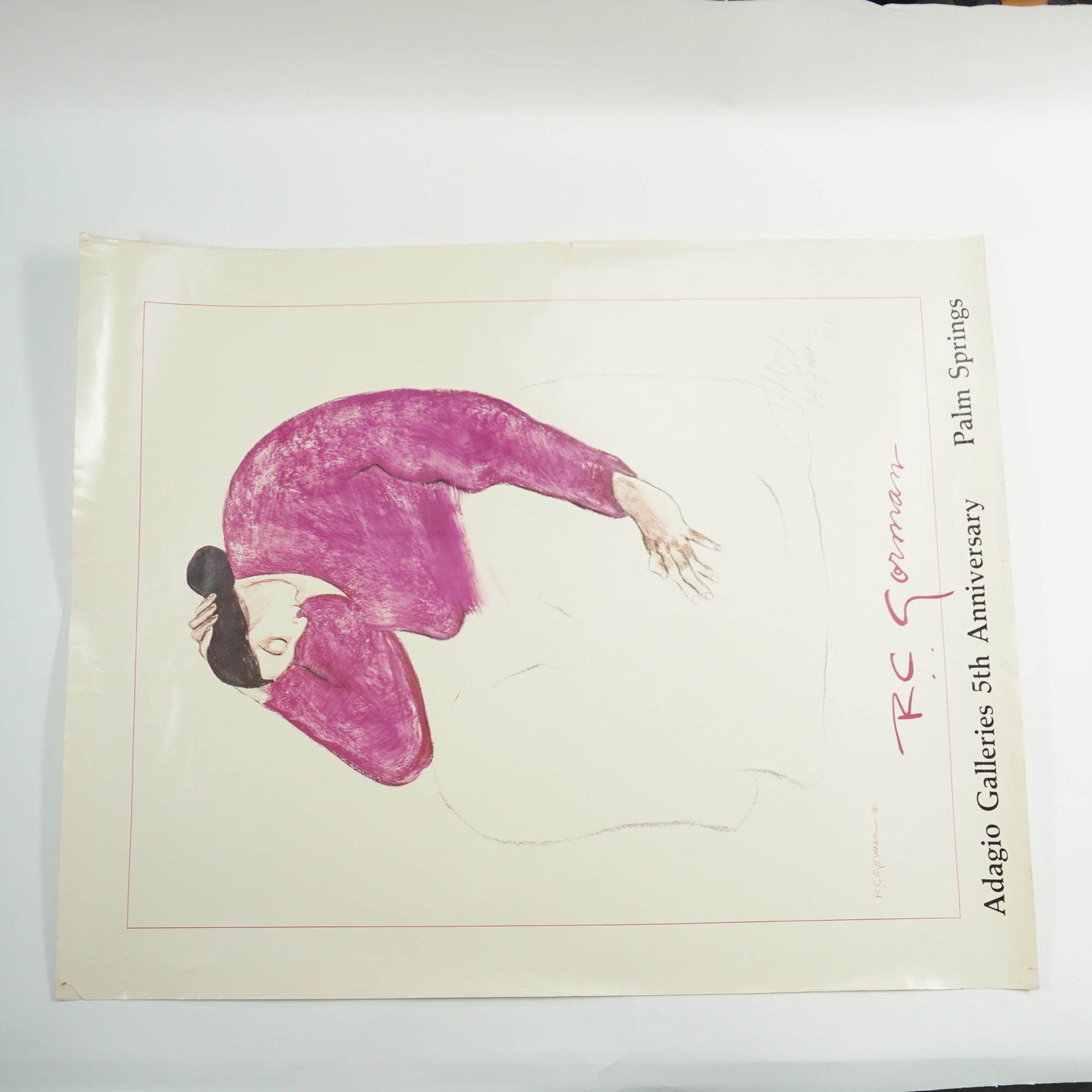 R.C. Gorman Signed Exhibition Poster, Palm Springs (1 of 4)
