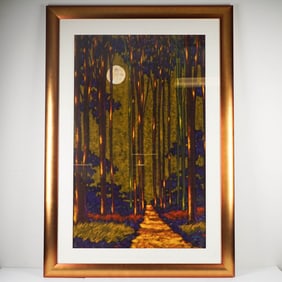 Robert John Ichter, Large Framed Pastel on Paper, Signed