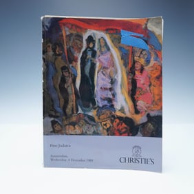 Christie's Fine Judaica Auction Catalog, Amsterdam 1989