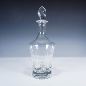 Daum France Crystal Decanter, Sorcy Pattern