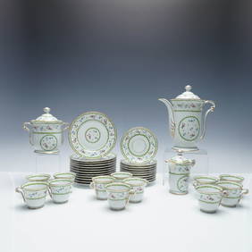 37pc Bernardaud Limoges Artois Porcelain Tea Coffee Set (1 of 9)