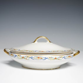 Antique GDA France & Haviland Limoges Porcelain Covered Serving Dish