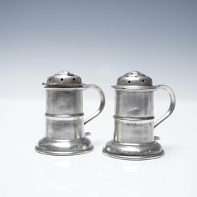 2pc F. Walter Lawrence Sterling Salt and Pepper Shakers