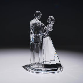 Swarovski Crystal Figurine, Love Couple