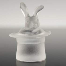 Ebeling and Reuss Crystal by Swarovski Figurine, Bunny in Top Hat