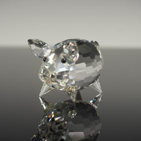 Swarovski Crystal Medium Pig Figurine