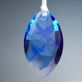 Swarovski Crystal Ornament, 2014 Hyacinth Macaws