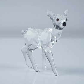 Swarovski Crystal Figurine, Fawn, with Box