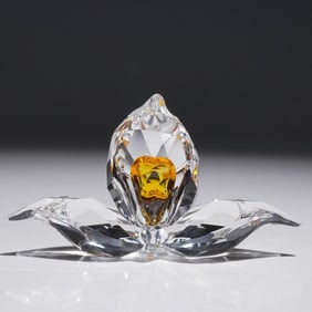 Swarovski Crystal Figurine, African Orchid