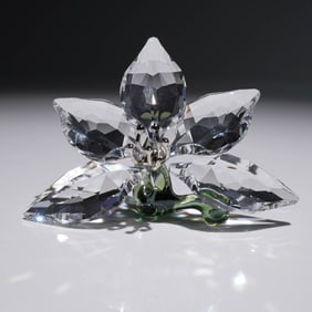 Swarovski Crystal Figurine, Orchid