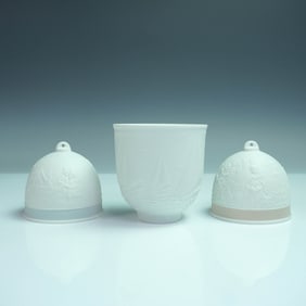 3pc Lladro Collectors Society Porcelain Set, 1993-1997