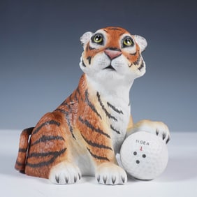Boehm Porcelain Figurine, Tiger on the 18th Hole SP190