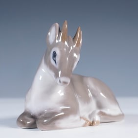 Royal Copenhagen Porcelain Figurine, Reclining Fawn No. 2648