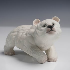 Boehm Bisque Porcelain Figurine, Polar Bear Cub