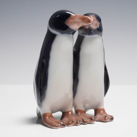 Royal Copenhagen Figurine, Penguin Pair