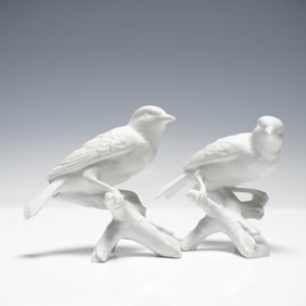 2pc Vista Alegre White Bird Figurines