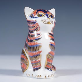 Royal Crown Derby Imari Cat Figurine