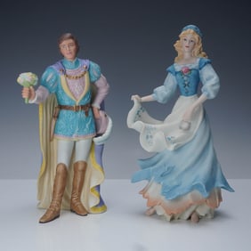2pc Lenox Figurines, Dreaming of the Ball and The Prince