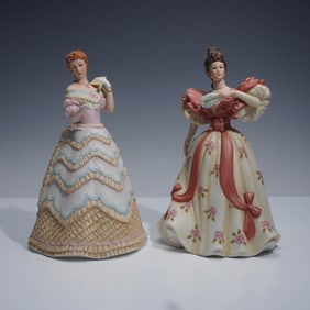2pc Lenox Porcelain Figurines, First Waltz and Belle of the Ball