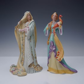 2pc Lenox Porcelain Figurines, Rapunzel and Princess and the Firebird