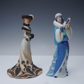 2pc Lenox Porcelain Figurines, Tea at the Ritz and Rhapsody in Blue