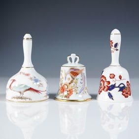 3pc Danbury Mint Porcelain Bell Set