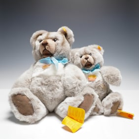 2pc Steiff Minky Zotty Bear Set with Original Box