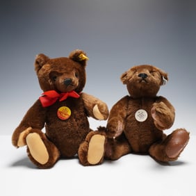 2pc Steiff Mohair Teddy Bears