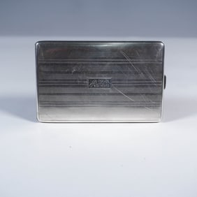 Sterling Silver Engine Turned Case