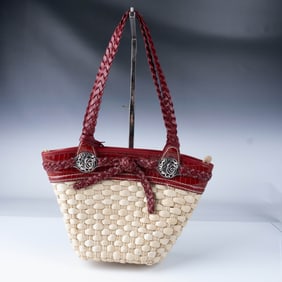 4pc Brighton Red Leather Purse and Accessories