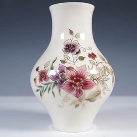 Zsolnay Porcelain Vase with Floral Design