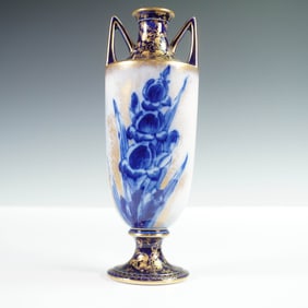 Royal Doulton Porcelain Vase, Blue Iris