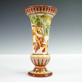 Doulton Lambeth Faience Vase, Pattern 9853