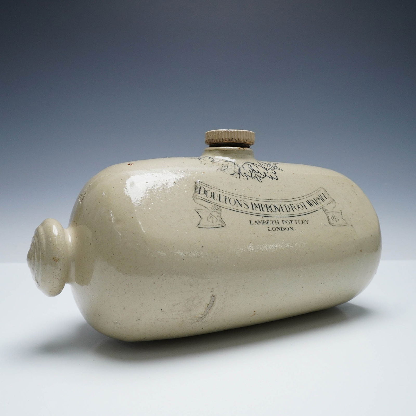 Doulton Lambeth Stoneware Foot Warmer (1 of 6)