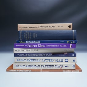 9 Early American Pattern Glass Books
