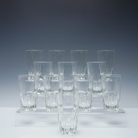 12pc Modern Tall Glassware Set