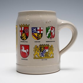 German Beer Stein with State Coat of Arms